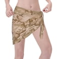 thumbnail image 7 of Womens Desert Camouflage Coverups Beach Short Sarong Sheer Chiffon Cover Up Bikini Wraps, 7 of 7