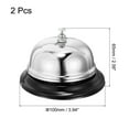 thumbnail image 2 of 100mm(3.94") Desk Bell Steel Electroplating Silver Tone 2 Pack, 2 of 5
