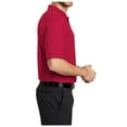 thumbnail image 3 of Yellow Rooster Mens Short Sleeve Tall Silk Touch Polo with Pocket Red XLT, 3 of 4