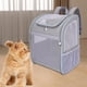 thumbnail image 5 of Mochila transportadora para perros y gatos, bolsa de viaje para mascotas, bolsa de transporte plegable para viajes al aire libre Gris, 5 of 8