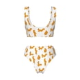 thumbnail image 5 of Daiia Cartoon Squirrel Women's Bikini Set Two Piece Swimsuit High Waisted Bikini Adjustable Straps Bikini Perfect for Beach, Pool, and Summer Vacation-, 5 of 9
