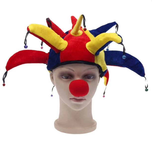 Sombrero De Payaso Con 13 Puntas Y Campanillas | Accesorio Carnavalero De Tela No Tejida | Ideal Para Fiestas De Disfraces Y Halloween