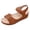 Brown, variant on Orthopedic Sandals for Women Comfortable Low Wedges Breathable Footbed Arch Support Walking Shoes with Adjustable Strap White Size 9
