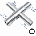 thumbnail image 2 of 4-way Silver Steel Bleed Wrench For Hose And Faucet, 2 of 5