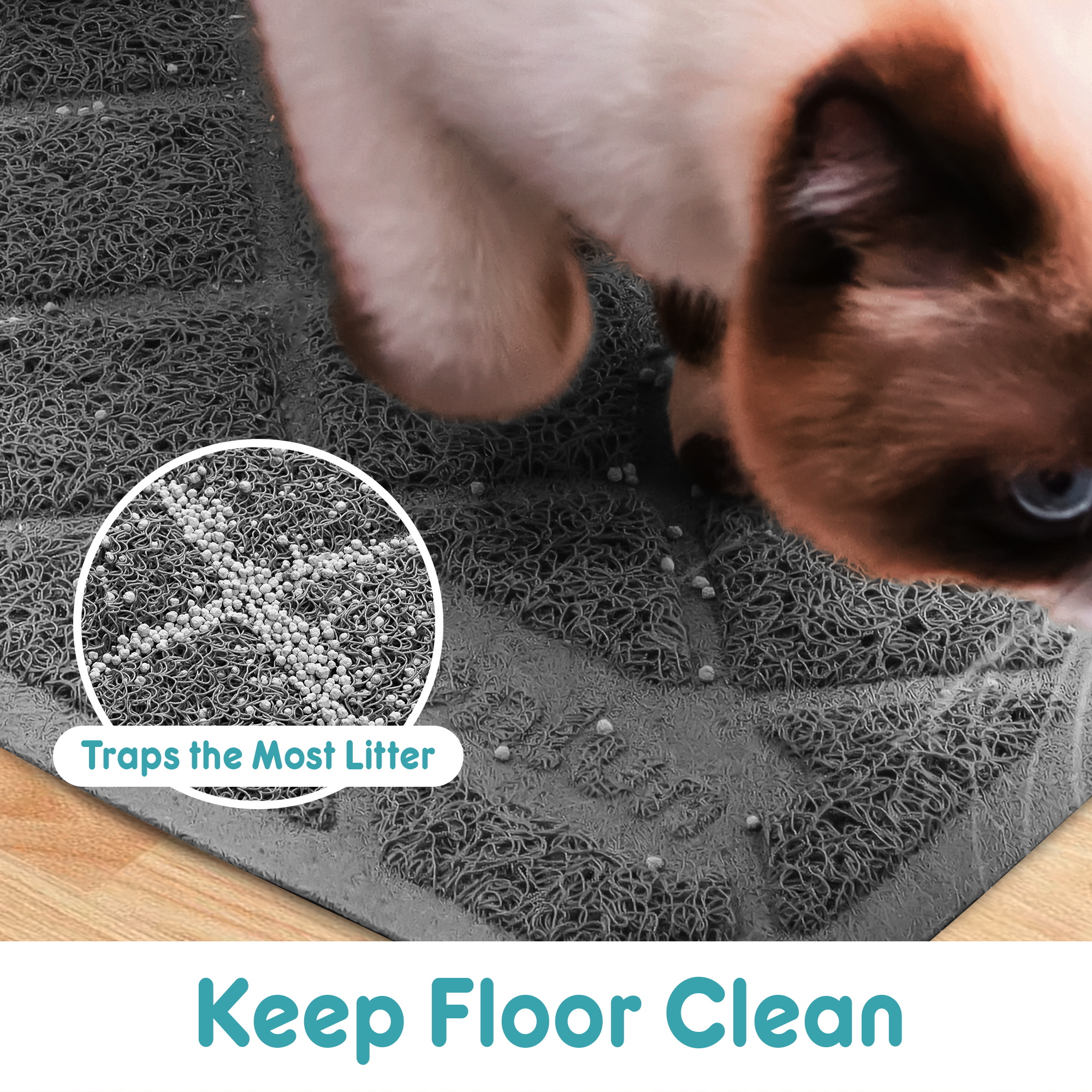 Conlun Cat Litter Mat, 47" x 35" Extra Large photo 4
