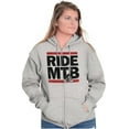 thumbnail image 4 of Ride MTB Mountain Bike Cyclist Zip Up Hoodie Men's Women's Brisco Brands S, 4 of 5