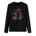 thumbnail image 4 of Mingw Womems Colored Tees Graphic Casual Womens Sweatshirts Crewneck Long Sleeve Tops Oversized Pullover Sweatshirt for Women, 4 of 4