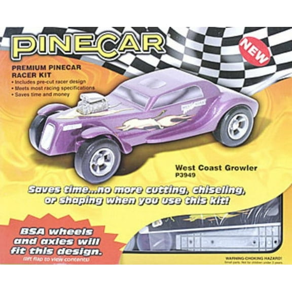 Pinecar 3949 Premium Car Kit West Coast Growler