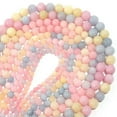thumbnail image 3 of K-KED Natural Gemstones Morganite Beryl Aquamarine Round Beads 6mm 8mm 10mm 12mm 15"-12 mm, 3 of 4