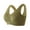 Green, variant on ,Women's Front Snap Closure Soft Bras Stretchy Wireless Push up Full Coverage Bra Comfy Sleep Everyday Underwear Bralettes Grey L
