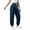 A2 Blue, variant on Cargo Pants for Women Lightweight Quick Dry Pant Streetwear Elasti Waist Baggy Solid Parachute Trousers Wide Leg Hip Hop Streetwear Tactical Pants Breathable with Utility Pockets White