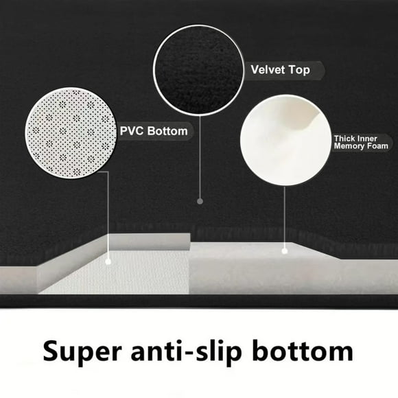 Vwrxbz Bathroom Toilet Cover and Bathroom Mats Set Absorbent Printed Floor Mat 3 Piece Set for Toilet Bathroom