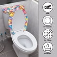 thumbnail image 4 of HELLHERO Easter Cartoon Rabbit 2 Pack Stretch Toilet Cover Set with Elastic Edge for Universal, 4 of 8