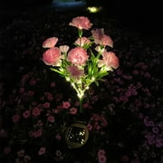 Meitianfacai Solar Simulation Flower Lights, Outdoor Solar Stake Lights, IP65 Waterproof, Suitable for Garden Pathway Patio Yard Christmas Lighting Decor