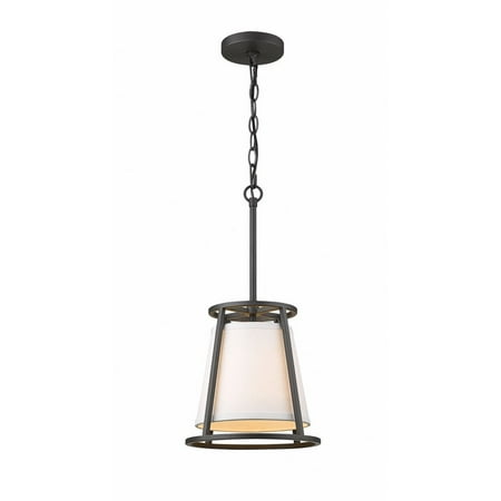 

1 Light Mini Pendant in Urban Style 10 inches Wide By 20 inches High-Iron Ore Finish Bailey Street Home 372-Bel-4185935