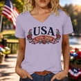 thumbnail image 5 of Women's Tops T-Shirts Graphic Print Loose Crewneck Casual Boho Shirts, 5 of 5