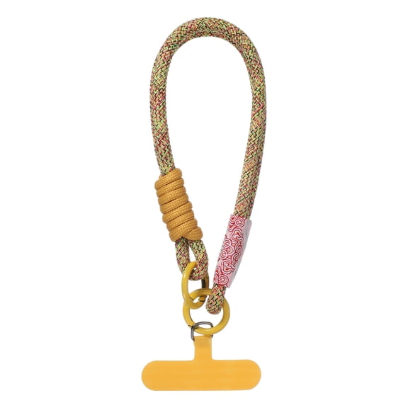 Uxcell Phone Lanyard, Universal Phone Wrist Lanyard Wrist Strap Anti Theft Strap with Pads, Yellow