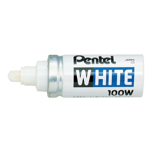 Pentel - Marker - permanent - white - pigment ink - 2.9 mm - broad