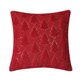thumbnail image 2 of Funda de cojín con diseño de árbol de Navidad | Funda de cojín para sofá con decoración navideña | Bordado de terciopelo rojo, blanco y verde | Tamaño estándar de 45 x 45 cm | Cierre de cremallera, 2 of 5
