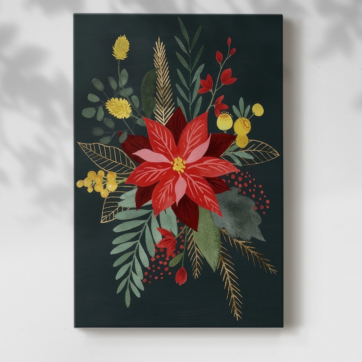 Bright Christmas Night Collection B- Gallery Wrapped Canvas