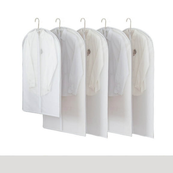 Rkxzt Translucent Storage Bag Clear Garment Bags for Hanging Clothes Full Zipper Suit Covers Translucent Storage 60x110cm 1-Piece Closet Organizer Home