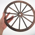 thumbnail image 5 of OUNONA 2pcs Rustic Cartwheel Wagon Wall Decor Wooden Vintage Decoration For Living Room Bedroom Bar Western Party Decorations Wood Craft, 5 of 8