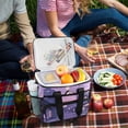 thumbnail image 5 of FORMRS Insulated Cooler Bag 24 Cans Capacity Soft Leakproof Lunch Box with Side Pockets, Black Cat Walking, 5 of 7