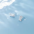 thumbnail image 3 of Crystal Dinosaur Stud Earrings Sterling Silver Animal Tiny Studs for Women, 3 of 6