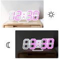 thumbnail image 4 of Wall Clock Digital Alarm Digital Wall LED Number Time Alarm Clock with 3 Auto Adjust Brightness, LED Electronic Clock with Snooze Function, Temperature Display, 4 of 8
