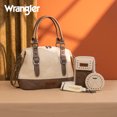 thumbnail image 6 of Wrangler 3Pcs Doctor Bag Sets for Women Top-Handle Satchel Bag with Cell Phone Handbags & Coin Purse, Tan, 6 of 7