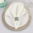thumbnail image 4 of Saro Lifestyle Shimmering Woven Nubby Napkin Ring (Set of 4), 4 of 5