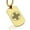 Gold, variant on Stainless Steel Celtic Solomon's Knot Dog Tag Pendant Necklace
