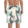 thumbnail image 3 of Naloa Cute Raccoon Men's Beach Shorts, Surfing shorts, Swim trunks, Quick Dry Swim Trunks for Surfing Beach Fun - X-Large, 3 of 9