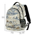 thumbnail image 2 of FORMRS Unisex Backpack Elementary School Travel Bookbag with Reflective Stripes, Snowy Mountains, 2 of 7