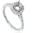 thumbnail image 1 of 5/8ct Braided Engagement Ring Setting Solid 14K White Gold, 1 of 3
