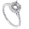 Pompeii 5/8ct Braided Engagement Ring Setting 14K White Gold (G/H,I1)