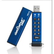 iStorage DATASHUR PRO 16GB Encrypted Flash Drive Ocean Blue