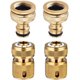 thumbnail image 1 of Conector de grifo de manguera de jardín de 4 piezas Conexión rápida para tubo de manguera de 1/2 pulgada y 3/4 pulgada ShuxiuWang 8390612452765, 1 of 1