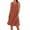 Orange, variant on Ecqkame Plus Size Dresses for Women Cotton Linen Elegant Flowy Sundress Sleeveless Crew Neck Loose Dress with Pockets Khaki-A XL