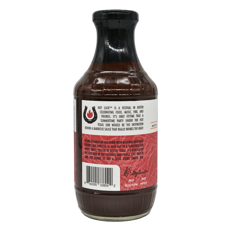 Franklin Barbecue Spicy BBQ Sauce 18 Oz Blended for Heat and