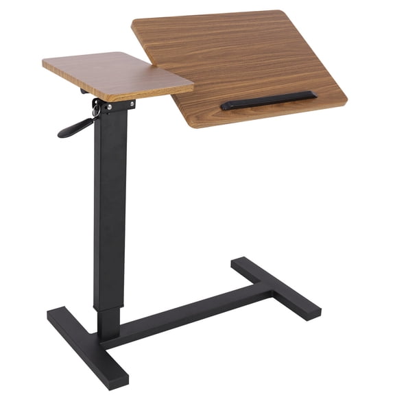 Rolling Overbed Table Adjustable Angle and Height Hospital Laptop Table Desk