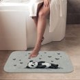 thumbnail image 4 of 1pc A Panda Lying Down Absorbent Non-Slip Bathroom Thickened Flannel Rug Decor,Soft,Quick Drying,Suitable For Indoor/outdoor Use,Bathrooms,Bedrooms,Kitchens,Terrace,Laundry Rooms,16"x24", 4 of 9