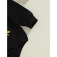 thumbnail image 5 of Bagilaanoe Baby Girl Boy Thanksgiving Clothes Romper Sweatshirt for Newborn Long Sleeve Bodysuits Letter Turkey Pullover 3M 6M 12M 18M Infant Casual Tee Tops, 5 of 7