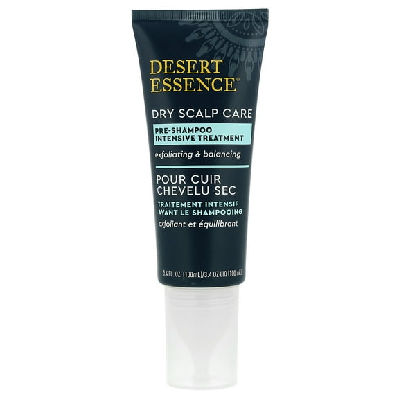 Desert Essence Dry Scalp Care, Pre-Shampoo Intensive Treatment, 3.4 fl oz (100 ml)