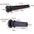 thumbnail image 5 of 6pcs Acoustic Guitar Bone Bridge Pins With Abalone Point Guitar Replacement Parts, 5 of 5