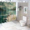 thumbnail image 7 of Lotus flower Shower Curtain Set shower curtain for Bathroom with Hooks, 7 of 7
