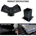 Pergola Brackets Kit,3Way 90° Corner DIY Brackets & Post Achors,Black