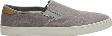 Toms Men's Baja Slip-On, Size: 14, Drizzle Grey Heritage Canvas