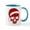 White/Blue Inside, variant on CafePress - Santa Skull - 11 oz Ceramic Mug - Novelty Coffee Tea Cup