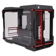 thumbnail image 2 of Motherboard Desktop Chassis, 2 Tempered Glass Panels Semi Open Desktop Chassis Support M ATX Motherboard, Computer Case For DIY Players, 2 of 8
